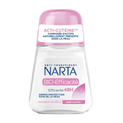 Narta anti-transpirant bio efficacité 48h 50ml