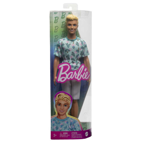 Barbie poupée Ken fashionistas t-shirt azur