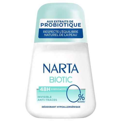 Narta Déodorant Bille Biotic 48H Invisible Anti-Traces 50ml