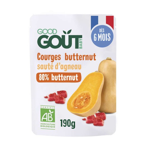[Par Naturalia]  Good Goût courges butternut Sauté d'Agneau Bio 190g