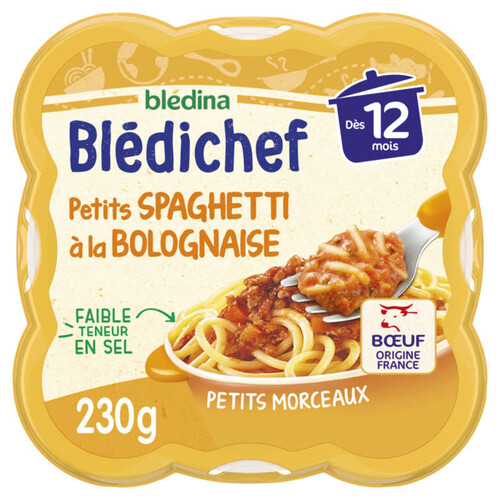 Blédina Petits Spaghetti à La Bolognaise, dès 12 Mois 230g