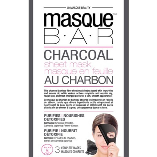 Masque Bar Bar Masque Tissu Charbon