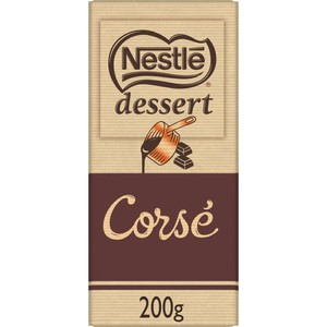 Nestlé Dessert Tablette De Chocolat Noir Corsé 200g