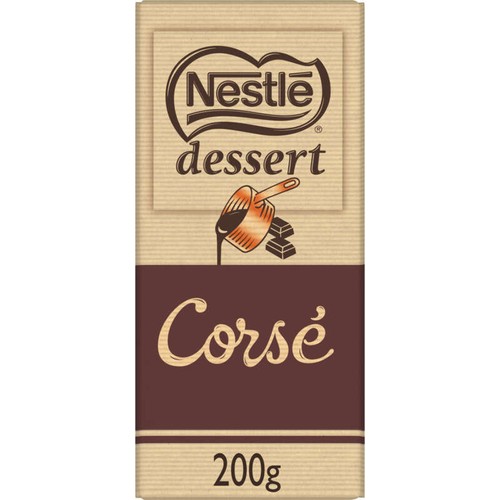 Nestlé Dessert Tablette De Chocolat Noir Corsé 200g