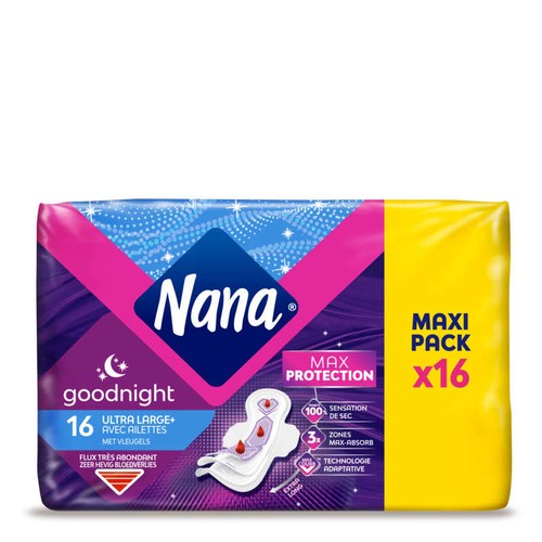 Nana Ultra Serviettes Night Plus x16