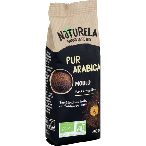 Naturela Café 100% Arabica Bio Intensité 7/10 250g