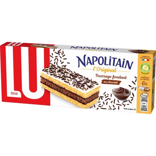 Lu Napolitain L'Original Gâteaux au Chocolat 180g