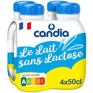 Candia Lait sans lactose léger & digeste pack 4x50cl