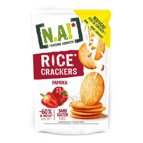 Nature Addicts Rice Crackers saveur paprika 85g