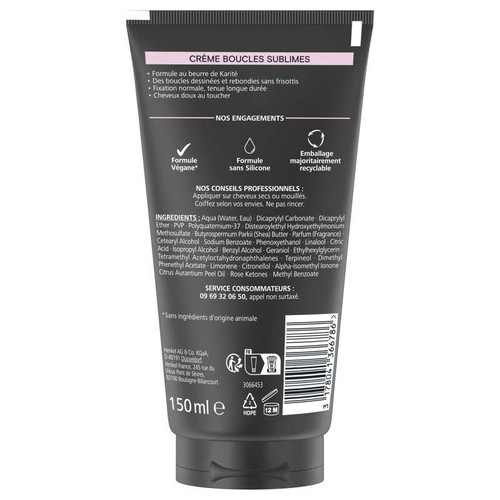 Schwarzkopf  Crème boucles sublimes 150ml
