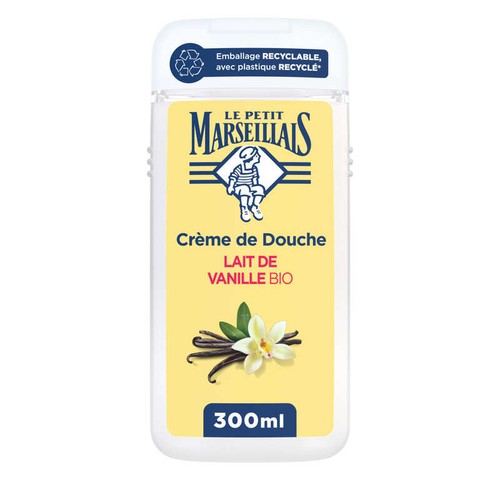 Le Petit Marseillais Crème de douche extra doux Lait de vanille Bio 300ml