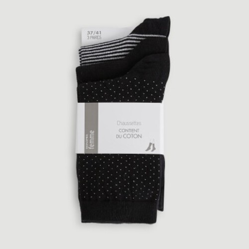 Monoprix Femme Pocket Chaussettes Imprimées - TU