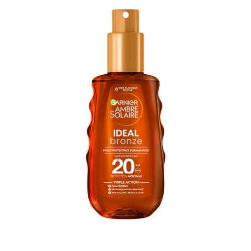 Ambre Solaire Huile protectrice Bronzage Indice 20 150ml