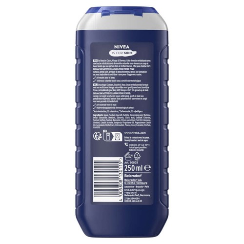 Nivea Men Gel Douche Energy extrait de menthe 250ml