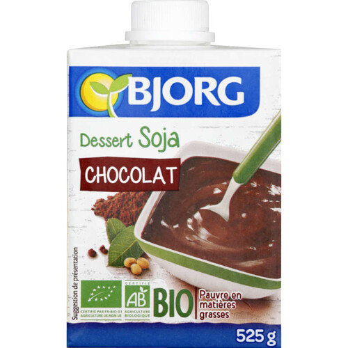 Bjorg Dessert Soja Chocolat Bio 525G