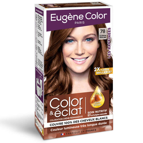 EUGENE COLOR Color& Eclat Coloration marron praliné N°78 
