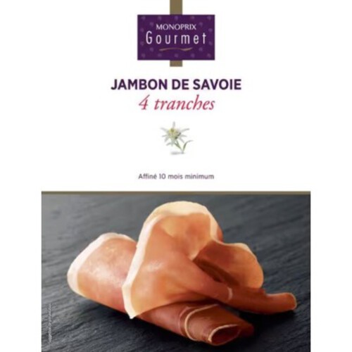 Monoprix Gourmet Jambon De Savoie Affiné 10 Mois Minimum 80 G