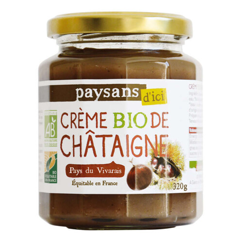 Paysans Crème Bio de Châtaigne Ardèche Equitable & Bio 320g