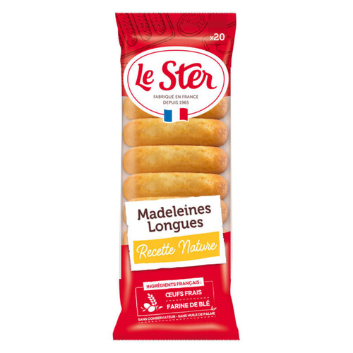 Le Ster Le Pâtissier Madeleines Longues aux œufs frais 250g