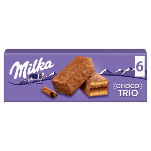 Milka Choco Trio Gâteaux fourrés au Chocolat 180g