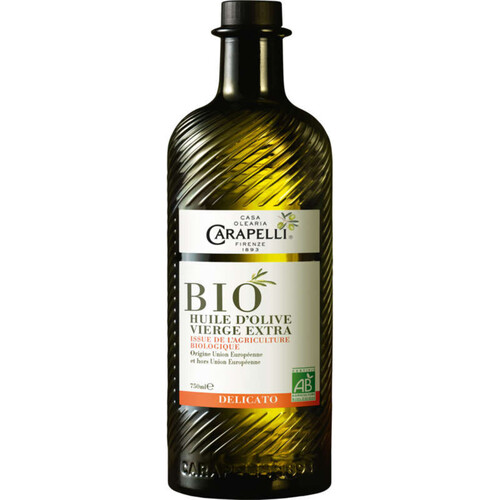 Carapelli Huile d'Olive Vierge Extra Bio Délicat 750ml