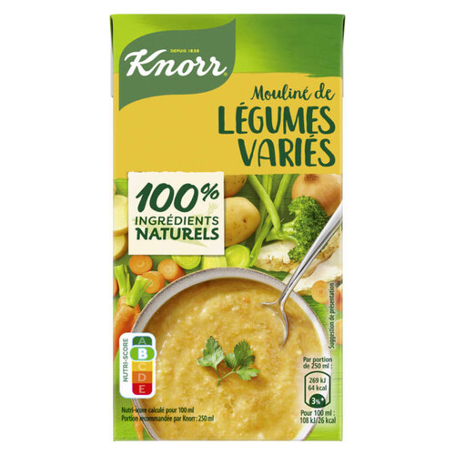 Knorr Soupe Liquide Mouliné de Légumes Variés 50cl