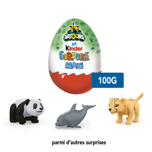 Kinder Surprise Maxi Œuf Chocolaté Natoons 100g