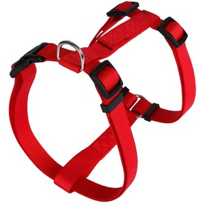Animalis Harnais Basic T1 15mm et 43/65cm pour Chien Rouge