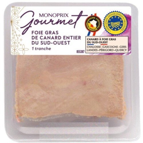 Monoprix Gourmet Foie Gras De Canard Entier 40g