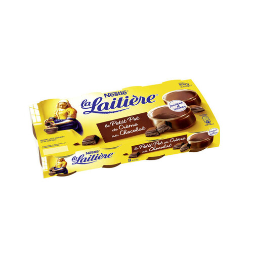 La Laitière Petit Pot de Crème au chocolat 8x100g