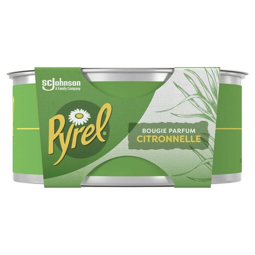 Pyrel Bougie parfum citronnelle 140g