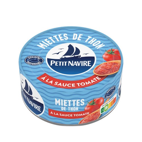 Petit Navire Miettes de Thon à la Sauce Tomate 140g