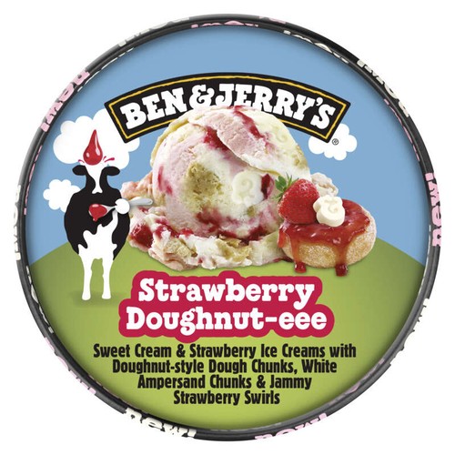 Ben & Jerry's Glace en Pot façon Doughnut Fraise 465ml