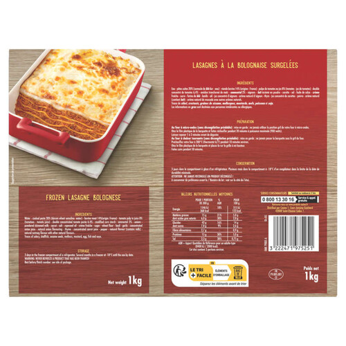 Casino Lasagne bolognaise - 1kg