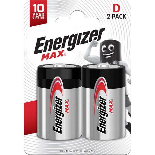 Energizer 2 Piles D2 Max