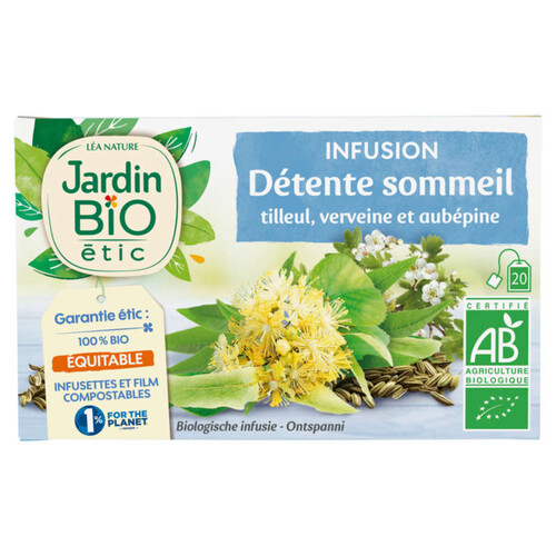 Pages Infusion Sommeil Tilleul Bio 20 sachets (lot de 3) 