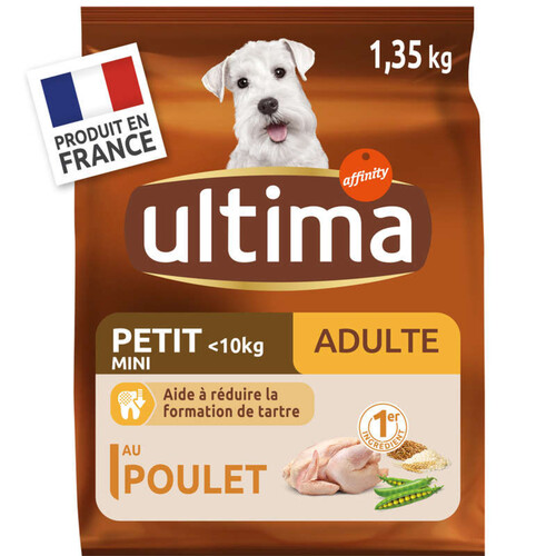 Ultima Croquettes Chien Mini Adulte Poulet 1,5 kg