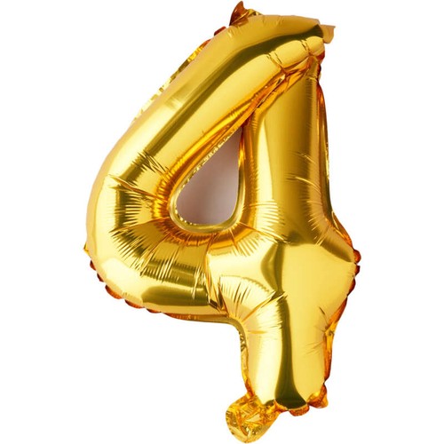 Monoprix Ballon D'anniversaire Chiffre N°4