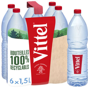 Vittel eau minérale naturelle pack 6x1,5 L