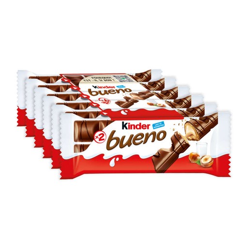 Kinder Bueno Lot 6x2 Gaufrette Enrobée De Chocolat 258g