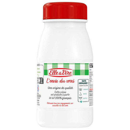 Elle&Vire Crème Entière Fluide À La Crème De Normandie 2x25cl