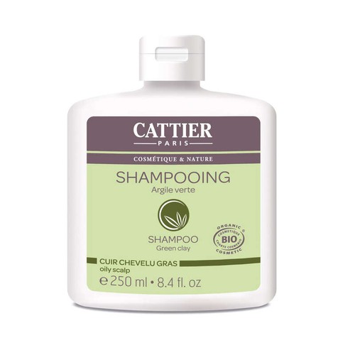 [Par Naturalia] Cattier Shampoing Pour Cuir Chevelu Gras à l'Argile Verte Bio 250ml