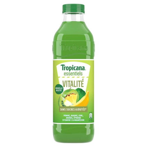 Tropicana Essentiels ananas, pomme, banane, raisin, kiwi & épinard 1L