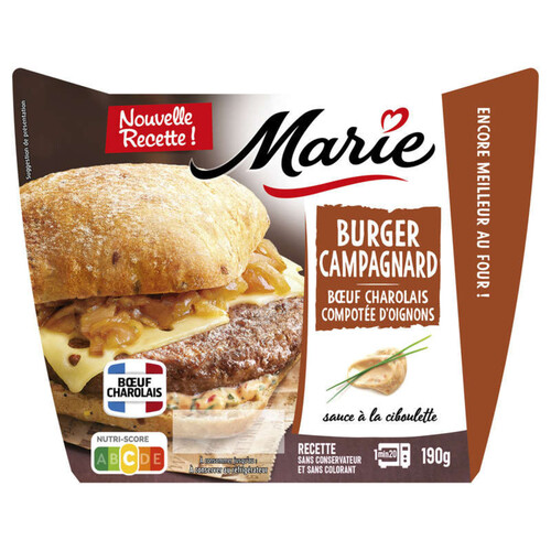 Marie Burger campagnard boeuf charolais compotee d'oignons 190g