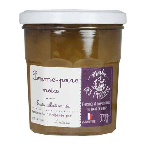 Matin des Pyrénées Confiture Pomme Poire Noix 370g