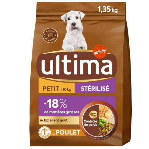 ULTIMA croquettes Petit Chien Stérilisé 1,35kg