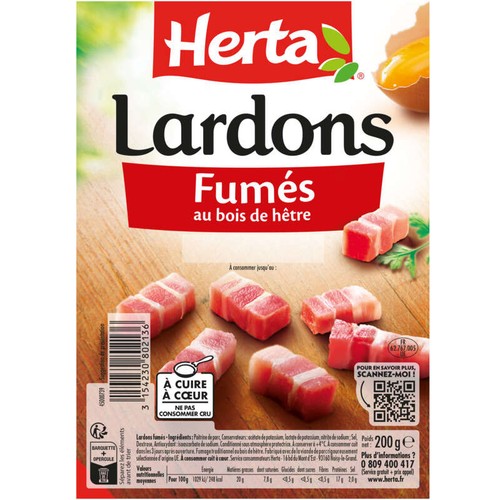 Herta Lardons Fumés 200g
