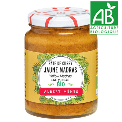 Albert Ménès Pate De Curry Jaune Madras Bio 85G