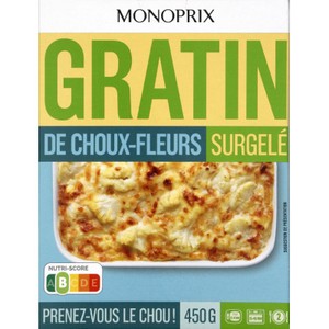 Monoprix Gratin Choux-Fleurs 450g