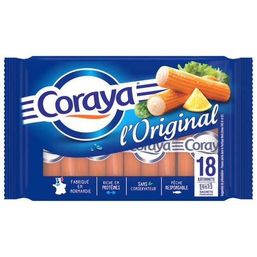 Coraya Bâtonnets de Surimi l'Original *18 270g